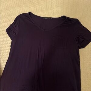 Prana Deep Purple Short Sleeve Tee